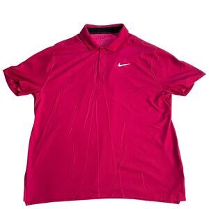 Nike Dri-FIT Tiger Woods Collection Golf Polo Shirt XL Red